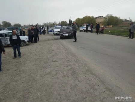Neftçalada yol qəzası baş verib, xəsarət alanlar var - FOTO - VİDEO - YENİLƏNİB