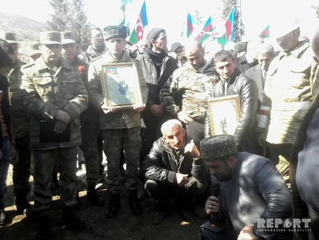 Şəhid Elvin Əhmədov dəfn edilib - FOTO