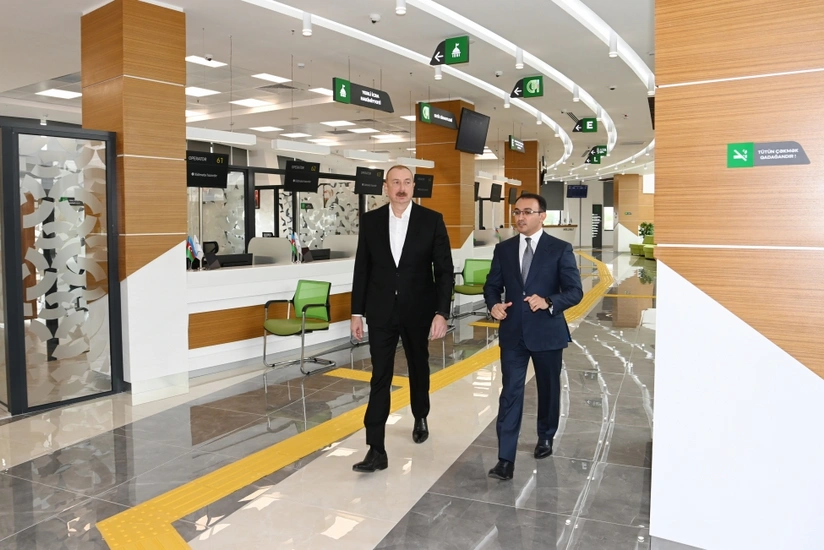Ilham Aliyev opens “ASAN xidmet” center in Salyan