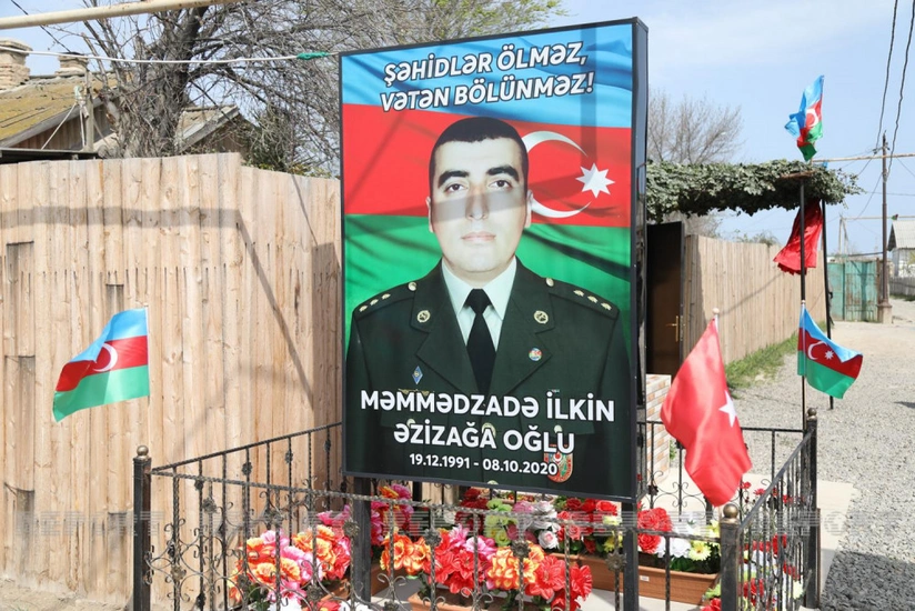 Почтена память шехида Отечественной войны старшего лейтенанта Илькина Мамедзаде
