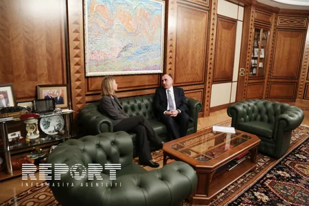 Elmar Məmmədyarov Aİ ali nümayəndəsi ilə Dağlıq Qarabağ münaqişəsinin nizamlanmasına dair məsələləri müzakirə edib
