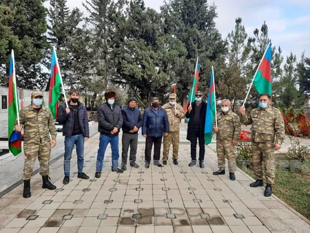Laçının işğaldan azad olunması Kürdəmirdə sevinclə qeyd olunub