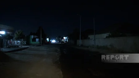 Saray qəsəbəsində quraşdırılan küçə lampaları elektrik enerjisiz qalıb