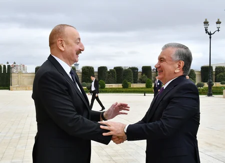Azərbaycan Prezidenti özbəkistanlı həmkarı ilə görüşüb - YENİLƏNİB