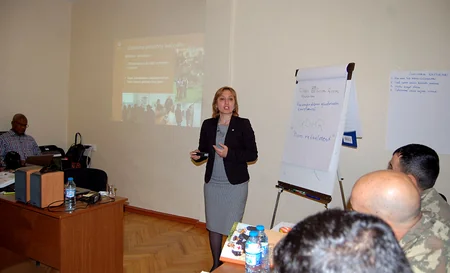 Training courses for instructors in international humanitarian law are conducted