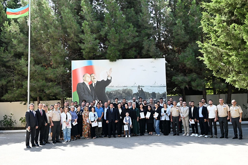 Medals of media representatives who became Martyrs presented to their families