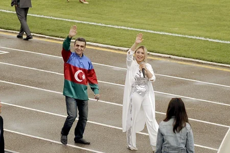 Ölkə Kubokunun final matçından əvvəl Tünzalə Ağayevanın konserti olub