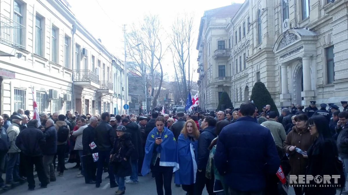 Protests in front of Georgian Supreme Court in Tbilisi
