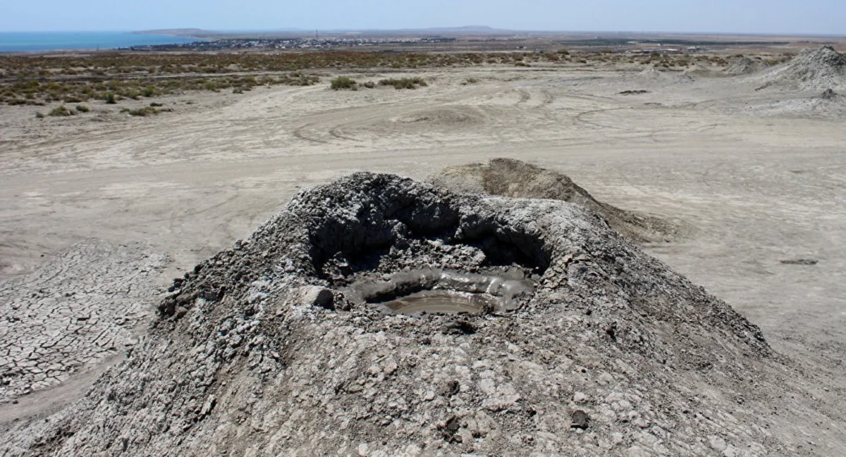Şamaxıda Quşçu palçıq vulkanı 3 hektar ərazini əhatə edib
