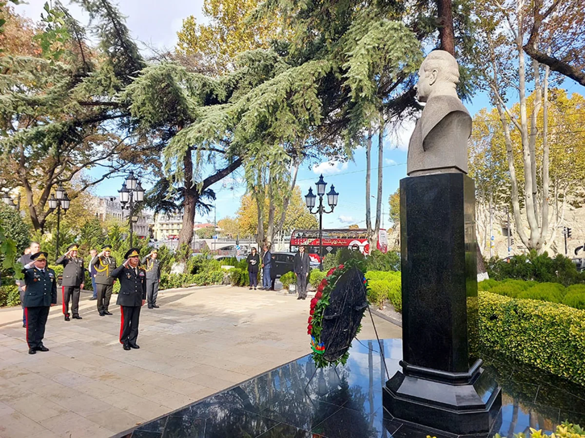 Azerbaijan's Defense Minister Zakir Hasanov visiting Georgia