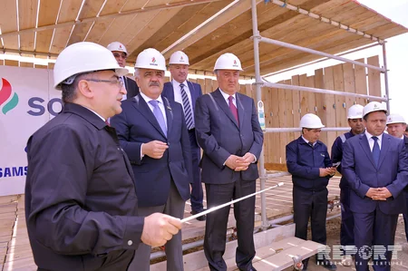 ​SOCAR rəhbərliyi Sumqayıt Karbamid Zavodunun tikinti işləri ilə tanış olub