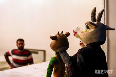 Dövlət Kukla Teatrından - REPORTAJ