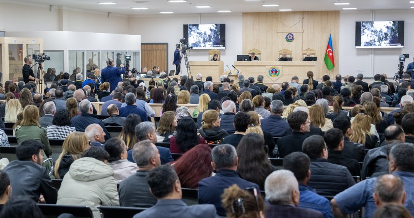 Məhkəmədə Serj Sarkisyanın və Movses Akopyanın Azərbaycan ərazilərinin işğalında iştirakını ifşa edən material nümayiş olunub
