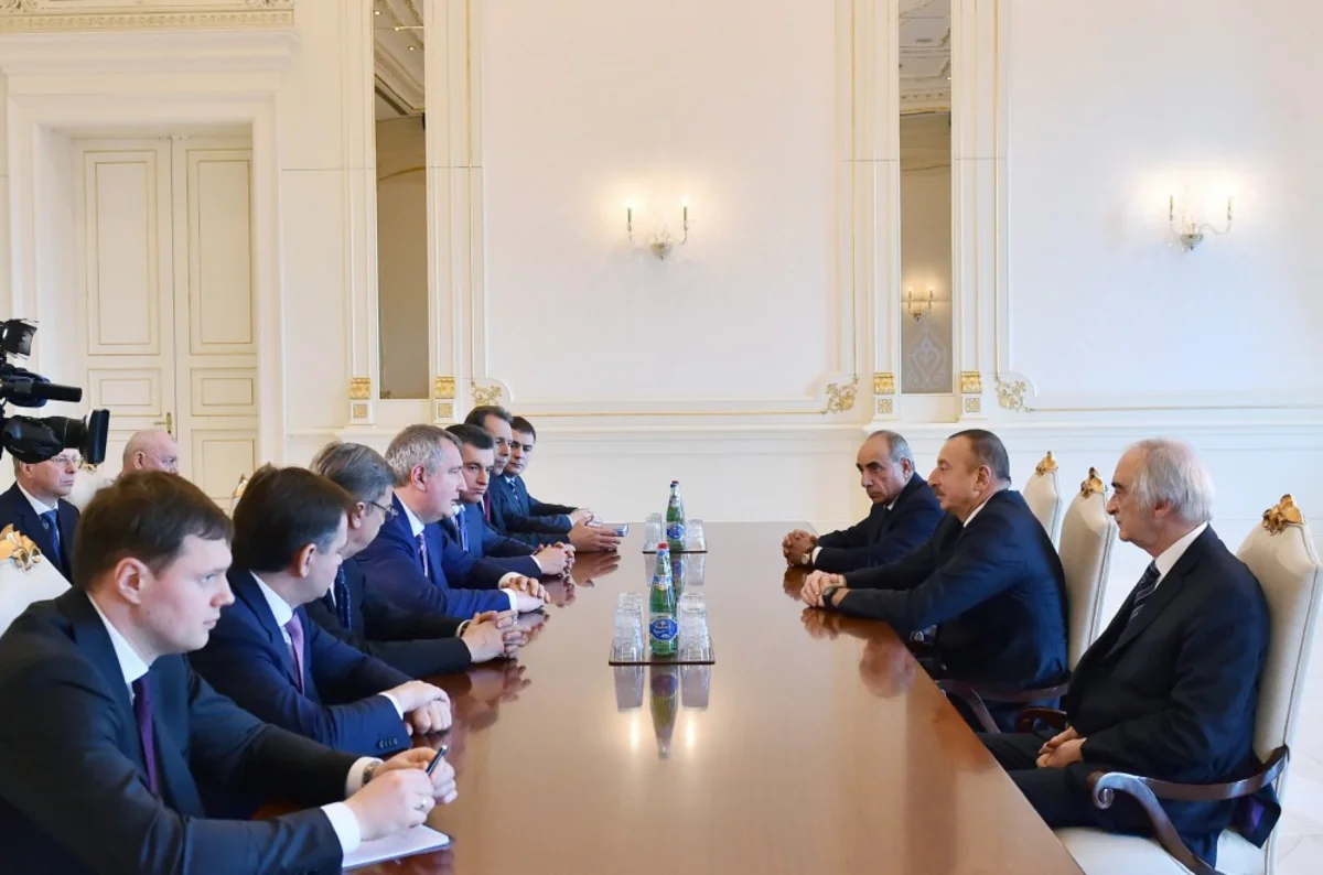 Prezident İlham Əliyev Rusiya baş nazirinin müavinini qəbul edib