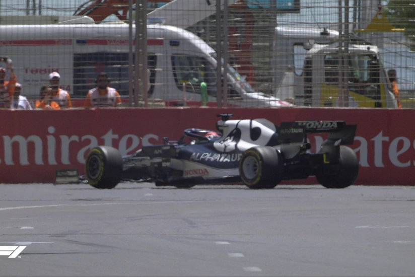 Formula 1 Azerbaijan Grand Prix: Driver’s car gets stuck in narrow place