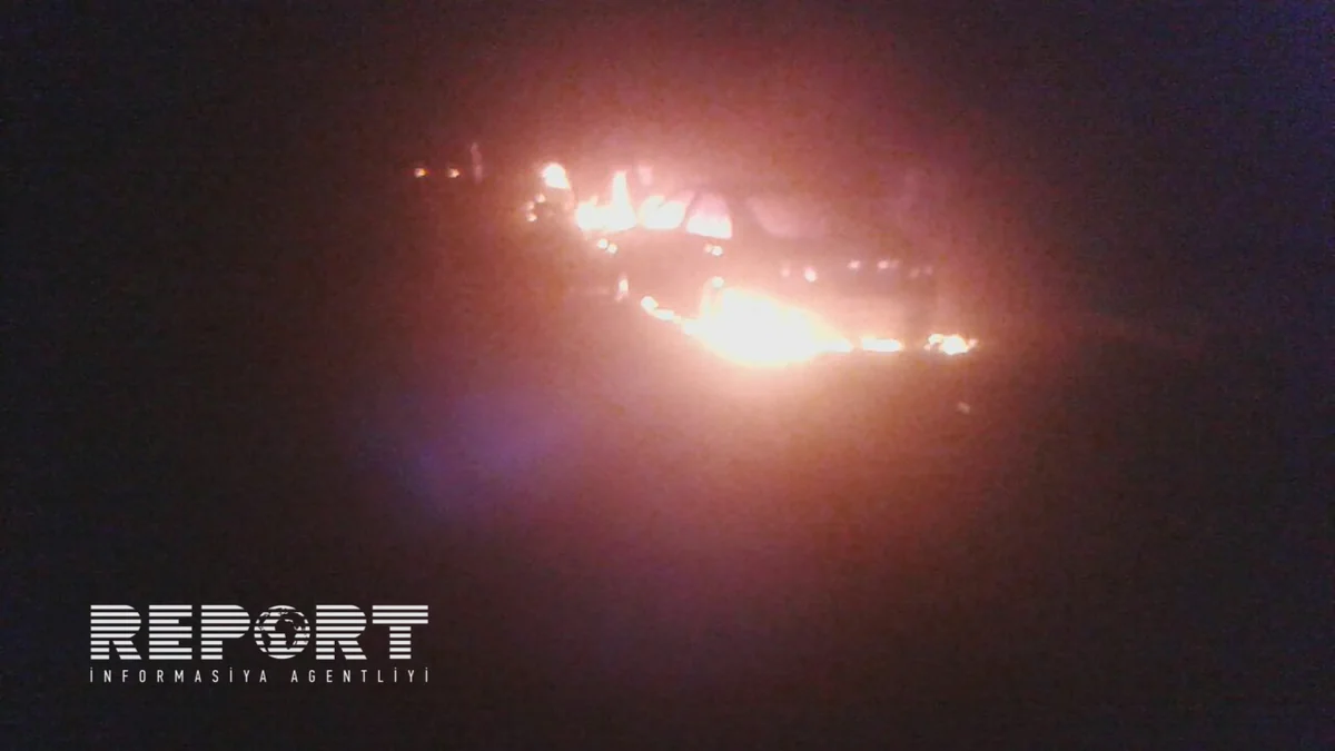 ​Xaçmaz-Quba yolunda yanğınla nəticələnən yol qəzası baş verib - FOTO - VİDEO