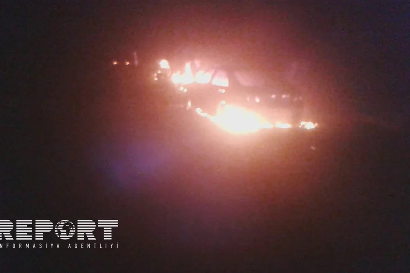 ​Xaçmaz-Quba yolunda yanğınla nəticələnən yol qəzası baş verib - FOTO - VİDEO