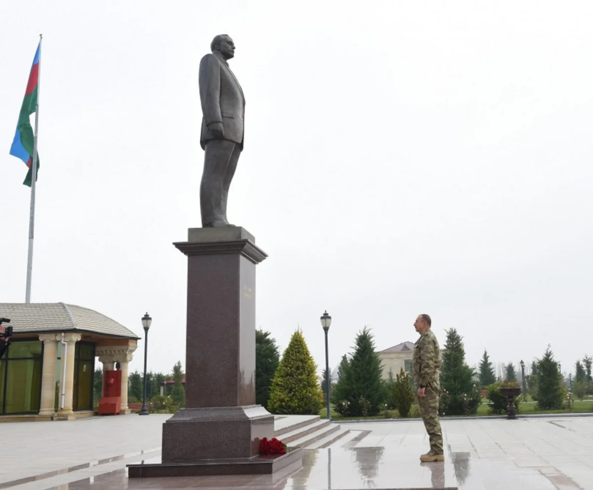President Ilham Aliyev arrived in Fuzuli district for visit
