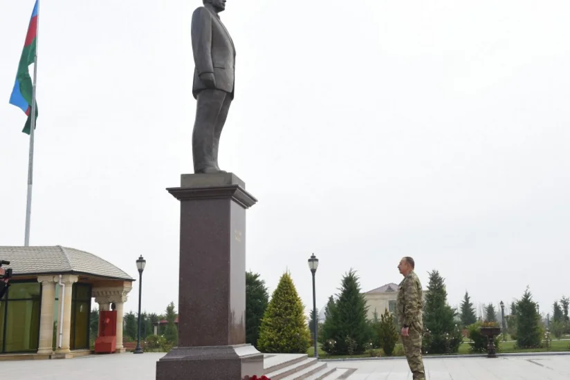 President Ilham Aliyev arrived in Fuzuli district for visit