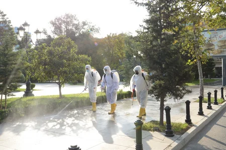 Bakının küçələri yenidən dezinfeksiya edildi