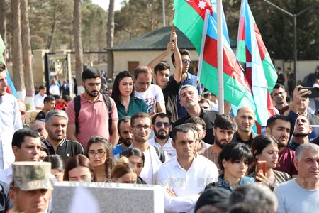 Şəhid Səbuhi Əhmədov İkinci Fəxri xiyabanda dəfn edilib - YENİLƏNİB
