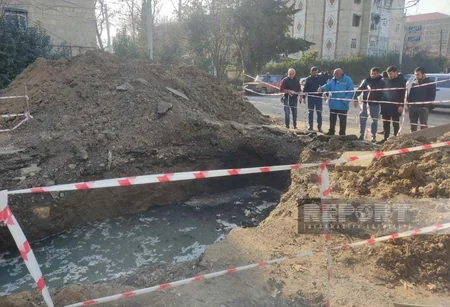 Şəmkirdə su borusu sıradan çıxıb, qəsəbə susuz qalıb