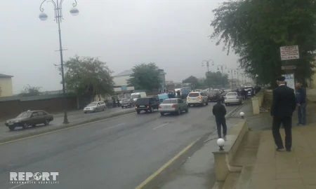 Quba rayonunda su daşıyan avtomobil qəza törədib - FOTO