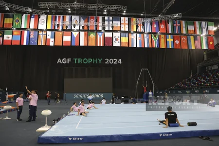 İdman gimnastikası üzrə Azərbaycan millisinin Dünya Kuboku öncəsi açıq məşqi keçirilib