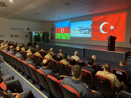 Zakir Həsənov və Hulusi Akar “TurAz Şahini - 2021” taktiki-uçuş təlimlərini izləyib