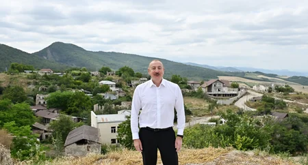 İlham Əliyev Xocalının işğaldan azad edilmiş Çanaqçı və Sığnaq kəndlərində olub