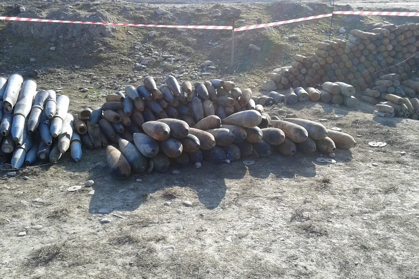 Xızıda 20 ədəd partlamamış hərbi sursat aşkar edilib