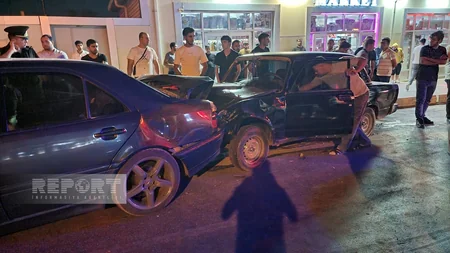 В Нахчыване произошло ДТП, пострадали два человека