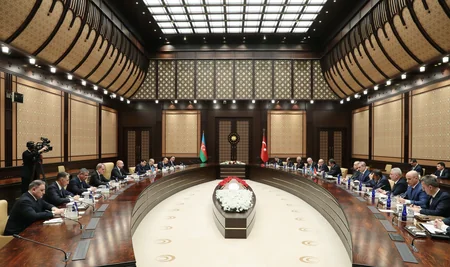 İlham Əliyev və Rəcəb Tayyib Ərdoğanın geniş tərkibdə görüşü olub - YENİLƏNİB - 2