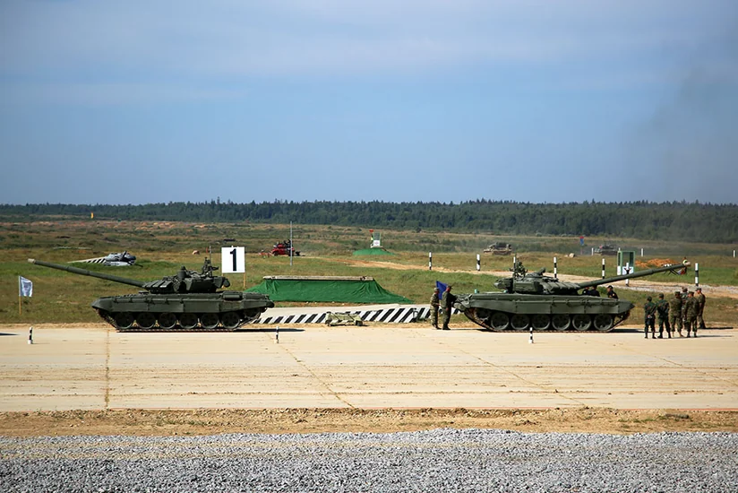 “Tank biatlonu” müsabiqəsində komandalar normativləri yerinə yetiriblər