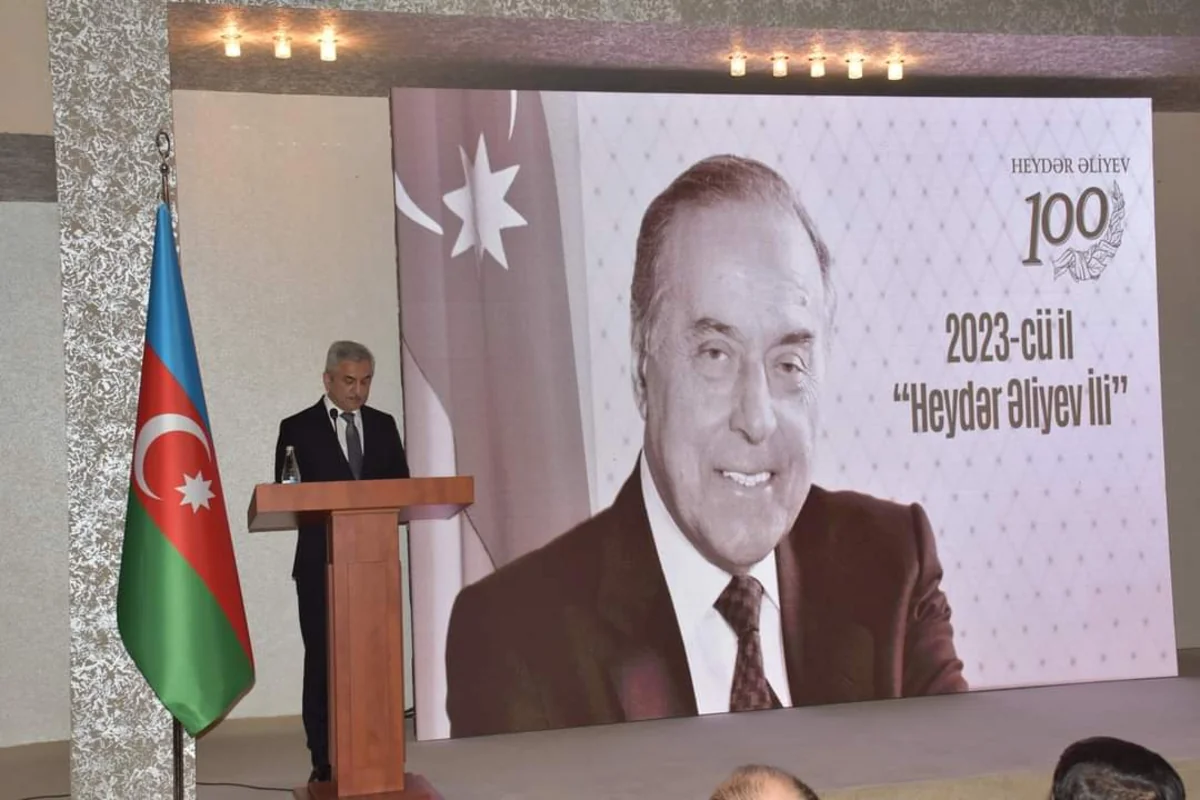 İmişlidə Heydər Əliyevin 100 illik yubileyi münasibətilə tədbir keçirilib