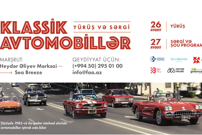 Bakıda klassik avtomobillərin yürüşünə qeydiyyat başlayır