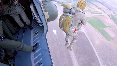 Air Force units conduct parachute training