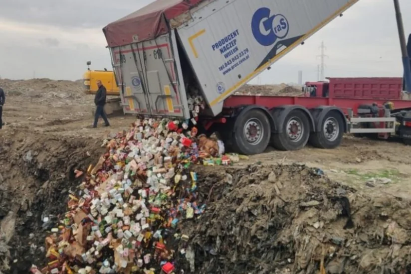 İstehlaka yararsız müxtəlif növ qida məhsulları məhv edilib