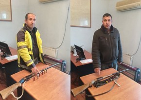 Ağsuda yaşadıqları evlərdə “Kalaşnikov” avtomatı və narkotik gizlədən şəxslər tutulub