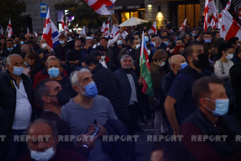 В Тбилиси завершился митинг сторонников Саакашвили