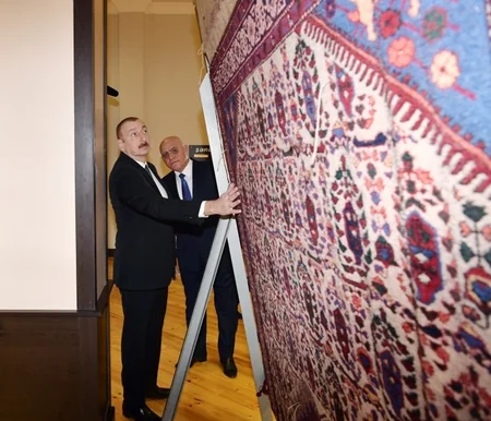 President Ilham Aliyev visits Aghstafa branch of “Azerkhalcha” OJSC