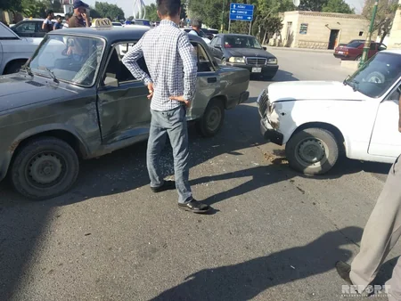 Kürdəmirdə yol qəzası baş verib - FOTO