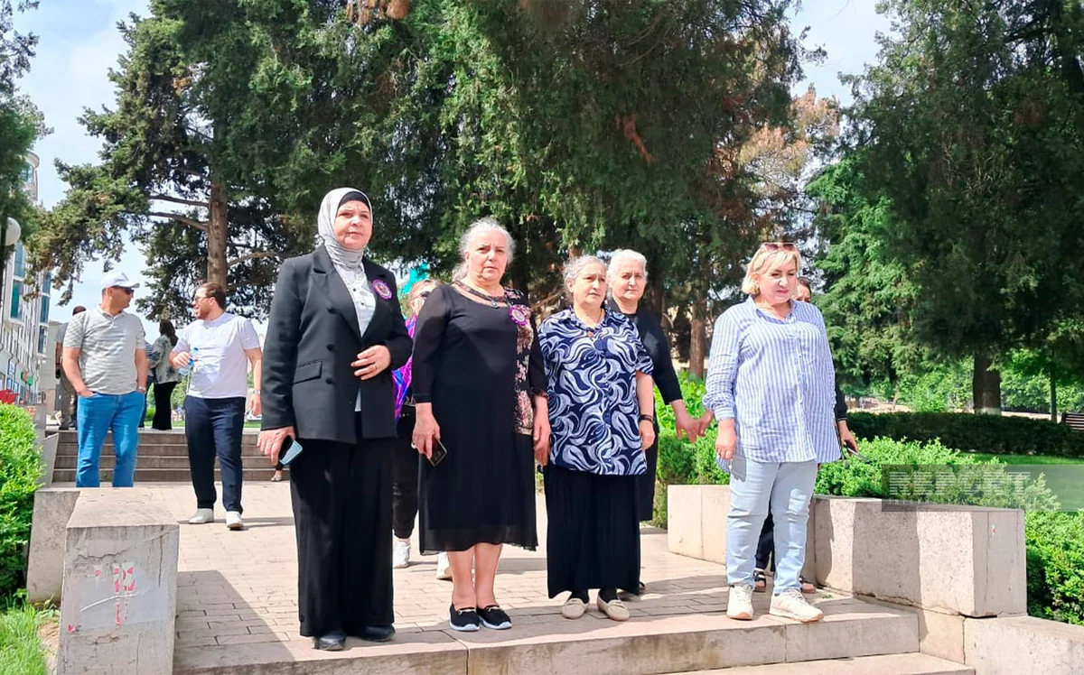 Sumqayıt sakini bir qrup şəhid ailəsi Xankəndiyə səfər edib