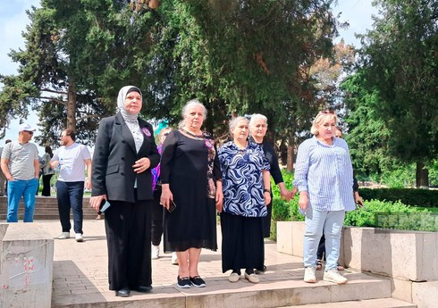 Sumqayıt sakini bir qrup şəhid ailəsi Xankəndiyə səfər edib