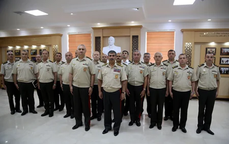 Müdafiə naziri Azərbaycan Silahlı Qüvvələrinin xarici ölkələrdəki hərbi attaşeləri ilə görüşüb