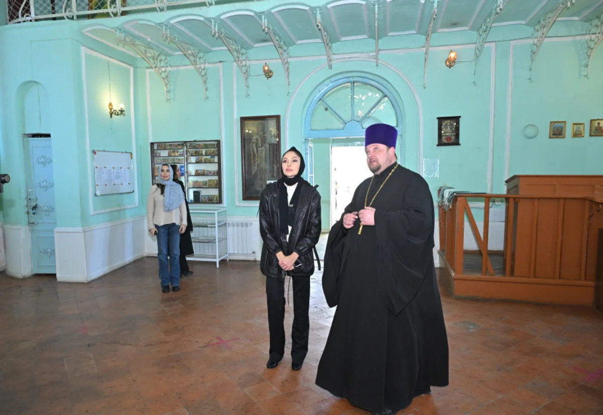First Vice-President Mehriban Aliyeva visits Alexander Nevsky Russian Orthodox Church in Ganja