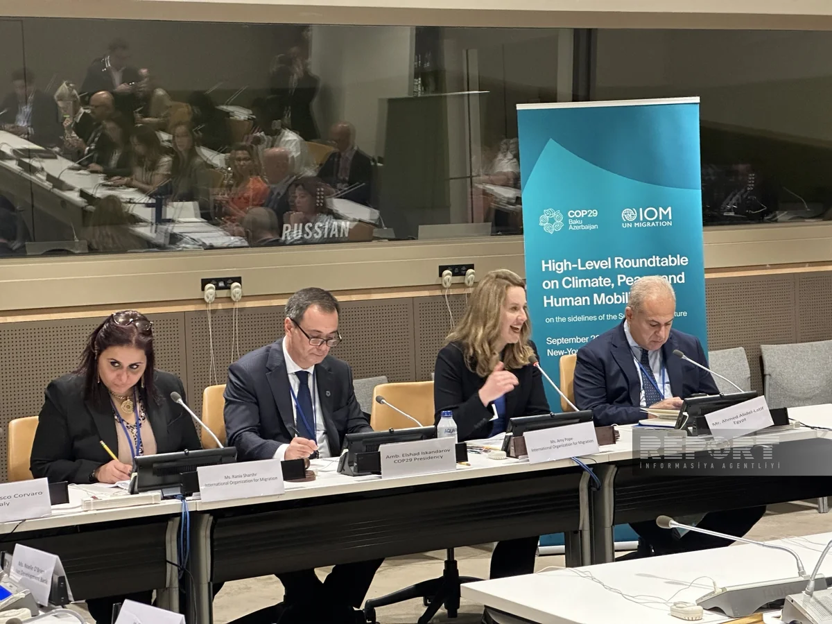 COP29 Presidency organizes UN Roundtable on Climate, Peace and Human Mobility