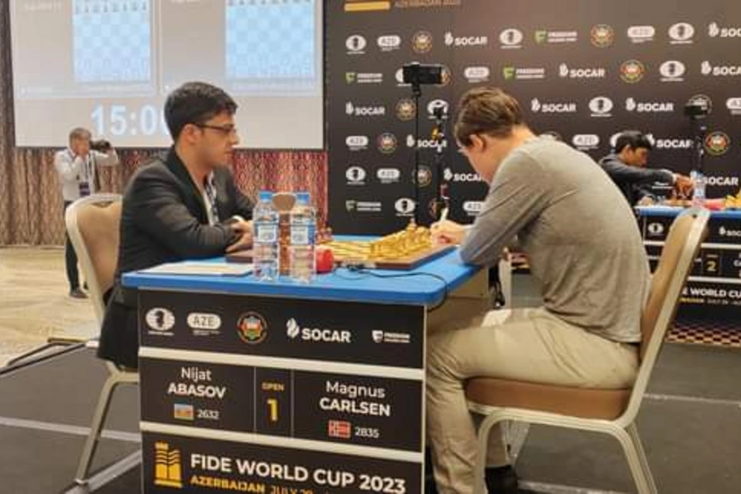 Dünya Kuboku: Nicat Abasov ilk oyunda Karlsenə uduzub