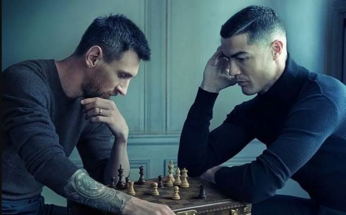 Ronaldu və Messi şahmat taxtası arxasında qarşılaşıblar