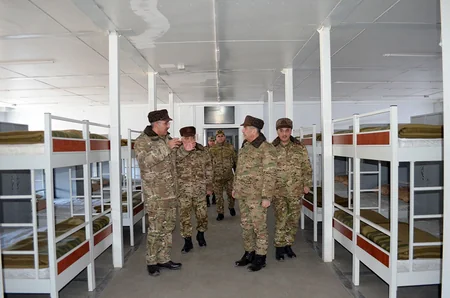 Service and combat activities of units in liberated territories inspected